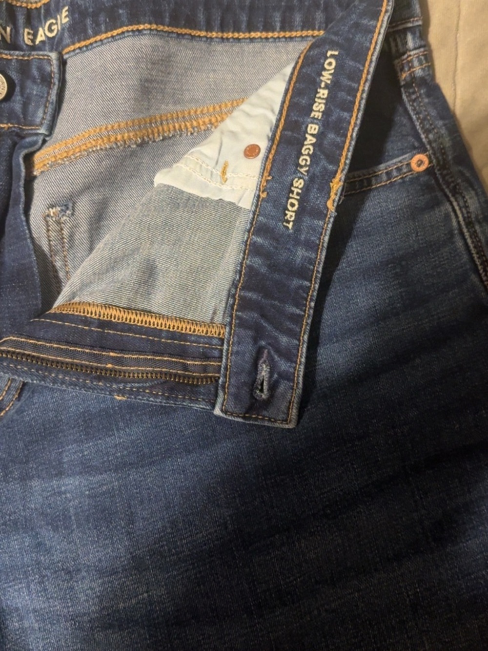 American Eagle Outfitters Dark Blue Women's Jean Shorts
